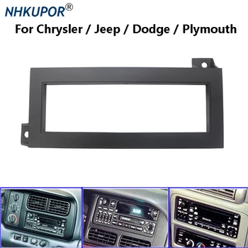 1 Din-Auto Radio Opšav Za Chrysler/Jeep/Dodge/Plymouth Auto Stereo DVD Plastični Poklopac Nosač Obloge Okvir Kit Nadzorne ploče Prednja ploča