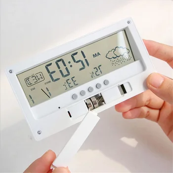 1 kom. Topla rasprodaja LED Digitalni sat za Alarm Svjetla Ponavljanje Isključivanje Zvuka Kalendar Društvene Elektronski Sat Stolni Jednostavne desktop sat