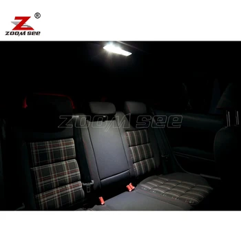 10x LED prednji dome lampa + Stražnji + Туалетное ogledalo + Nosač + Rukavice + Kit za osvjetljenje unutarnjeg kupola za VW GOLF 6 MK6 MKVI (10-14)