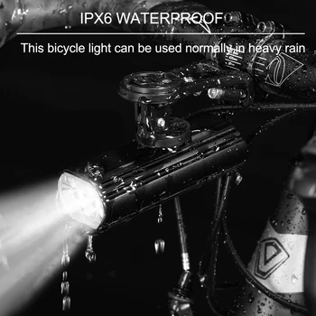 1800 Lumena Biciklistička Fenjer Podignite prednji far Višenamjenski Držač Snažan Svjetiljku USB Punjenje LED Prednje svjetlo za bicikl Garmin