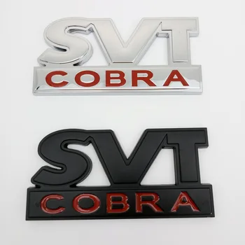 1pc 3D Metal SVT KOBRA logo naljepnica Stražnji Ikonu Amblem Stražnja Vrata Automobila Naljepnica Za Ford Mustang Shelby Раптор Stil Vozila