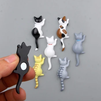 1pc Smole 3D Magneti Za Hladnjak Crtani Životinja Slatka Mačka je Natpis Na Ploči Magneti Za Hladnjak 3D Pasteur Hladnjak DIY Naljepnica