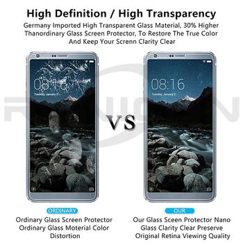2 kom. zaslon Zaštitnik za LG G6 Staklo Telefona Kaljeno Staklo za LG G6 LGG6 zaslon Zaštitnik G 6 H870 H873 Protiv Ogrebotina Folija [