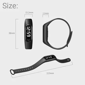 2020 Moderan digitalni led sportski satovi Unisex sa silikonskom trakom ručni sat za muškarce i žene zegarek montre relogio reloj inteligente mujer