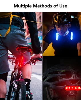 2021 Najnoviji Bicikl fenjer Vodootporno Stražnje svjetlo za bicikl LED USB Punjiva dugo svjetlo Upozorenje o vožnji Sedlo Bicikl dugo svjetlo