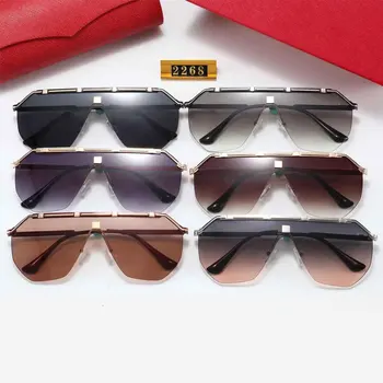 2021 Nove Luksuzne Marke dizajnerske sunčane naočale rimless za muškarce i žene Modni Prevelike naočale za putovanja Naočale za vožnju Oculos De Sol