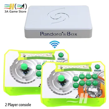 2021 Pandorina Kutija DX 3000 1 Bežična arkadna igra kontroler navigacijske tipke 2 igrača konzola navigacijske tipke da bi igra fba mame ps1 sfc md 3d