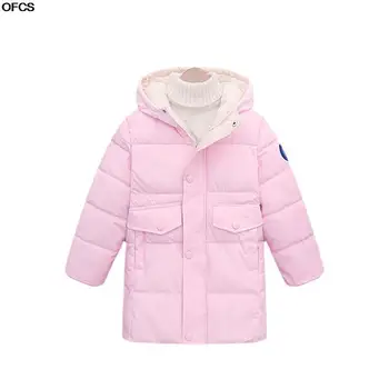 2021 Zimska jakna Dječje debela jakna na obloge, Novi parkovi srednje dužine, za dječake i djevojčice Kaputi u korejskom stilu s kapuljačom i rol-bar Odijevanje