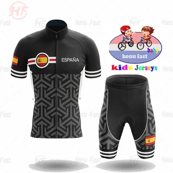 2022 Dječaci i djevojčice Španjolska Biciklizam Dres Godina Odijelo s kratkim rukavima za mtb Biciklistička majica Biciklizam Dres Ropa De Ciclismo