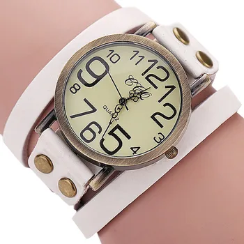 2022 Luksuzni brand Ženski sat Vintage Satova iz kravlja koža Manšeta Muški ručni sat Ženske haljine Kvarcni Sat Reloj Veleprodaja prodaja