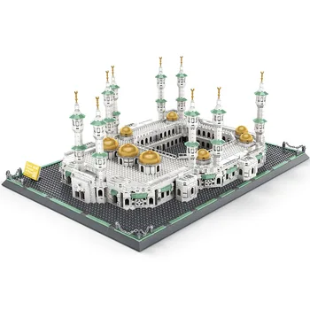 2274 kom. Svjetski poznata arhitektura Velika Džamija u Meki Model Gradivni blokovi Dizajna Cigle DIY Igračke za djecu Pokloni