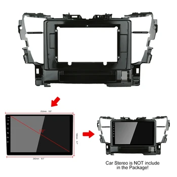 2Din Auto DVD-okvir Audio Adapter za instalaciju Kit Završi Crtica Prednja ploča 10,1