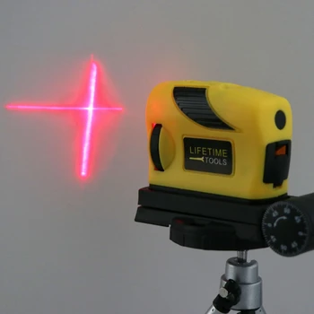 360° Laserski Razina 2 Linija 1 Točka Horizontalna i Vertikalna Crvena Mjera 500 nm Automatski Laseri - Oznaka Za Domaće Mjerenja