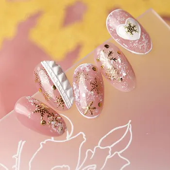 3D Naljepnica za nokte Božićni Los Santa Pahuljica Crtani Zimski Božićni Klizni Dizajn Lak Za nokte, Naljepnice za nokte u DIY Ukras