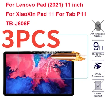 3PCS 9H Kaljeno Staklo Za Lenovo Pad (2021) 11 inča XiaoXin Pad Za 11 Tab P11 TB-J606F Zaštitni film tableta