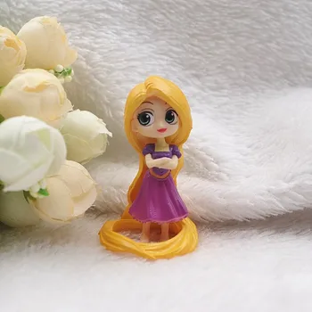 4 kom./lot 5 cm Disney Princeza Snjeguljica Hua Мулан Sirena Rapunzel PVC Figurica Igračke Lutke