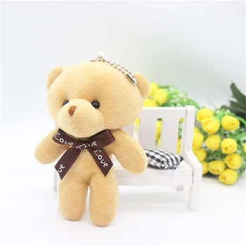 40 kom. 12 cm mali mini plišani medvjedi buket ukras privjesak Anime ovjes igračka pliš roza sivo-smeđe šarene plišani medvjed