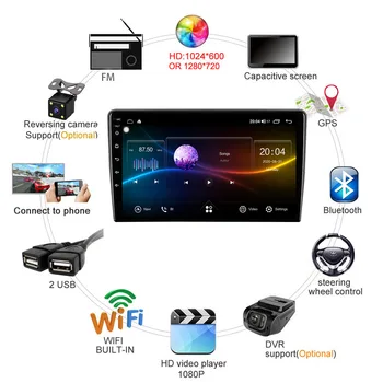 4G LTE Android 10.1 Za NISSAN NAVARA 2006-2012 Auto Radio Media player Navigacija GPS, RDS, bez dvd
