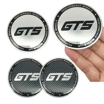 4kom 56,5 mm GTS Logo Styling Automobila Auto Obruč Središnji Poklopac Glavčine Kotača Naljepnica Za Volkswagen GTS Golf GTI Touareg Cayenne GTS Лингду GTS