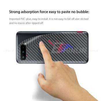 5 kom. Bistra soft 3D Zaštitna folija od karbonskih vlakana za stražnjoj strani telefona Asus ZenFone ROG 3 5 5s Pro Zaštitnik stražnjeg Zaslona Staklo