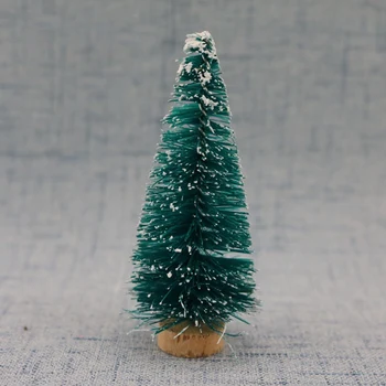 6,5 cm 12 kom. Mini-Božićno Drvce Od Sisal Svila Kedar - Uređenje Male Božićno Drvce - Zlatna, Plavo-Zelena, Bijela, Mini-Jelka