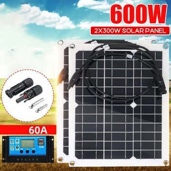 600 W Solarni Panel 18 U Solarni Komplet Solarni Paneli 60A Kontroler za Automobil Brod