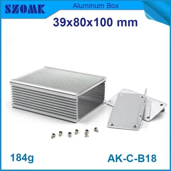 Aluminijska kutija srebrne boje DIY Električna Razvodna Kutija Torbica za Elektroniku pcb Dizajn je Hardverski uređaj