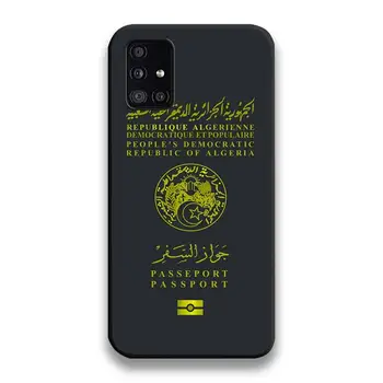 Alžirske Putovnicu Majica Torbica za telefon Samsung Galaxy A52 A21S A02S A31 A12 A81 A10 A20E A30 A40 A50 A70 A80 A71 A51 5 G
