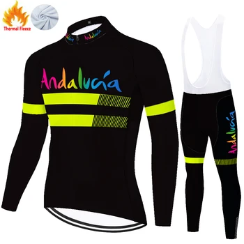 Andaluzija je Zimska Termalna Runo odjeća Ropa Maillot Chaqueta Hombre Conjunto Biciklistička odjeća Ciclismo Muški Dres Ciclismo