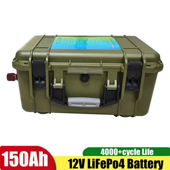 Army Green 12 U 150Ah 180Ah LiFePO4 Vodootporne Litij Baterija 150A za 65 funti 86 kilograma Propeler Morske Voziti+Punjač 15A