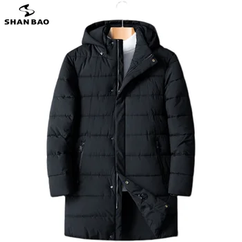 BAO SHAN 2021 jesensko-zimsko брендовое debelo i topli kaput obloge plus veličina muška klasična slobodna dugu jaknu s kapuljačom