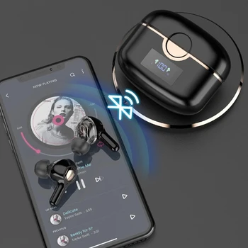 Bežične Bluetooth Slušalice S 4 Mikrofona LED Zaslon Sportske Vodootporne Slušalice HiFi Bas Stereo Slušalice Sa redukcijom šuma