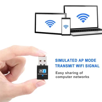 BGGQGG Mini 300 M 802.11 n/g/b USB2.0 MT7601U Wi-Fi Ključ WiFi Adapter Wi-Fi Mrežni Prilagodnik za Bežičnu Wi-Fi Mrežni Ključ Kartice