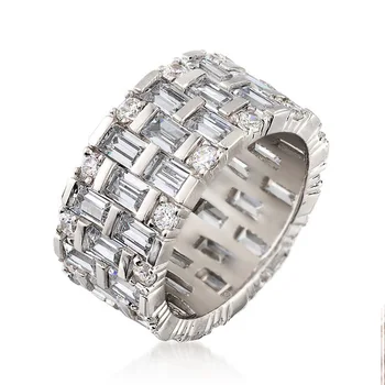 CAOSHI Modni Potpune Blistave Kristalne Prsten za žene Luksuzni Fin Pribor za zaruka Široke Trake Vrhunski Dizajn Nakita