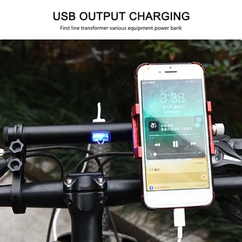 Cijev Upravljača Bicikla Držač za Podršku USB-punjenje Power Bank MTB Bike Svjetiljku Nosač za Bicikl Oprema