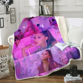 CLOOCL Pjevačica Ariana Grande Deke Dječja deka za odrasle 3D Print Mačka Zvijezda Kauč Putovanja za mlade, Za žene i za muškarce Харадзюку Baca pokrivač