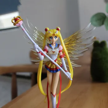 Crtani Anime Sailor Moon Цукино Figurica Krila Igračka Lutka Torta Dekoracija Zbirka Djevojka Model Poklon Igračka za djecu