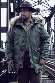 DAFEILI n3b vojna parka s меховым kapuljačom najduža ruska zimska jakna kaputi za muškarce debela muška