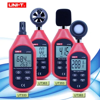 Digitalni mjerač vlage temperature UNIT UT333 UT353 UT363 UT383 Mjerač +Anemometar+люксметр dostupan