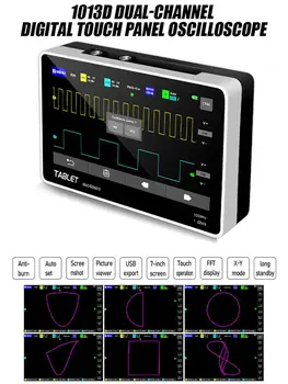 Digitalni Tablet Osciloskop FNIRSI 1013D Dual-channel s propusnim 100 M Frekvencija uzorkovanja od 1 Hz Mini Digitalni Osciloskop