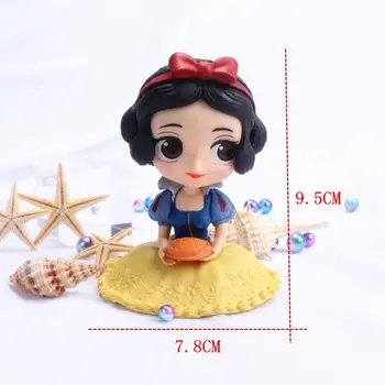 Disney princeze Тиана Snjeguljica Rapunzel Ariel Pepeljuga Belle Figurice Sirena toys Lutka torta Topper ukrasi za auto