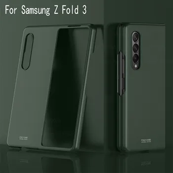 Futrole za Samsung Galaxy Z Fold 3 Fold3 5G Mat koža je na dodir Torbica za telefon Shockprof Coque super jaki tanki Tvrdi torbica