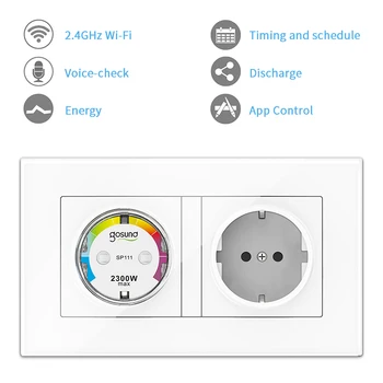 Gosund 10A WiFi Mini Smart Plug-EP2 Utičnica EU Nezavisni daljinski Upravljač Tuya za Alexa, Google Home Nije potrebna hub Pametna kuća