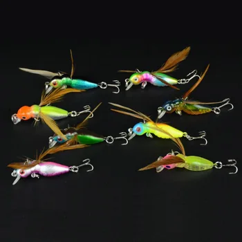 HENGJIA Tvrdi mamac za hvatanje insekata-cvrčak 3DEyes umjetni wobblers pčelinje wobblers ribolov pesca