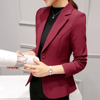 Hodisytian 2020 Modni sportska jakna za žene Svakodnevne ravnici odijela Elegantne ženske šik jakne odjeća dugih rukava Blaser