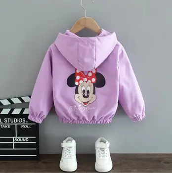 Jesenski dječje jakna s Mickey iz crtića za dječake i djevojčice, Dječje odjeće za šetnju Jakna Dječja odjeća Smrznuto kaput Odijevanje