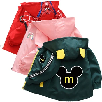 Jesenski dječje jakna s Mickey Minnie iz crtića za dječake i djevojčice, Dječje odjeće za šetnju, jakna, dječji kardigan na zatvarač, jaknu od 1 do 10 godina