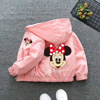 Jesenski dječje odjeće animirani film Mickey Mouse sa po cijeloj površini za djevojčice Jaknu, Kaput Proljeće Gay Djeca Dječaci Ветровка