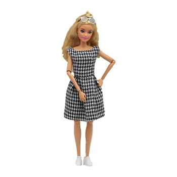 Klasicni 60-ih modni prerušiti se sa rešetkom za Barbie Blyth 1/6 30 cm MH CD FR SD Kurhn BJD Pribor za lutke odjeće