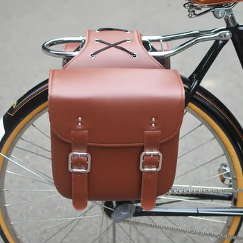 Klasicni Bicikl Putnu torbu Za mtb Pukovnije Паньер od umjetne kože sa Strane Sedla Za električna vozila Motocikala Starog Stila